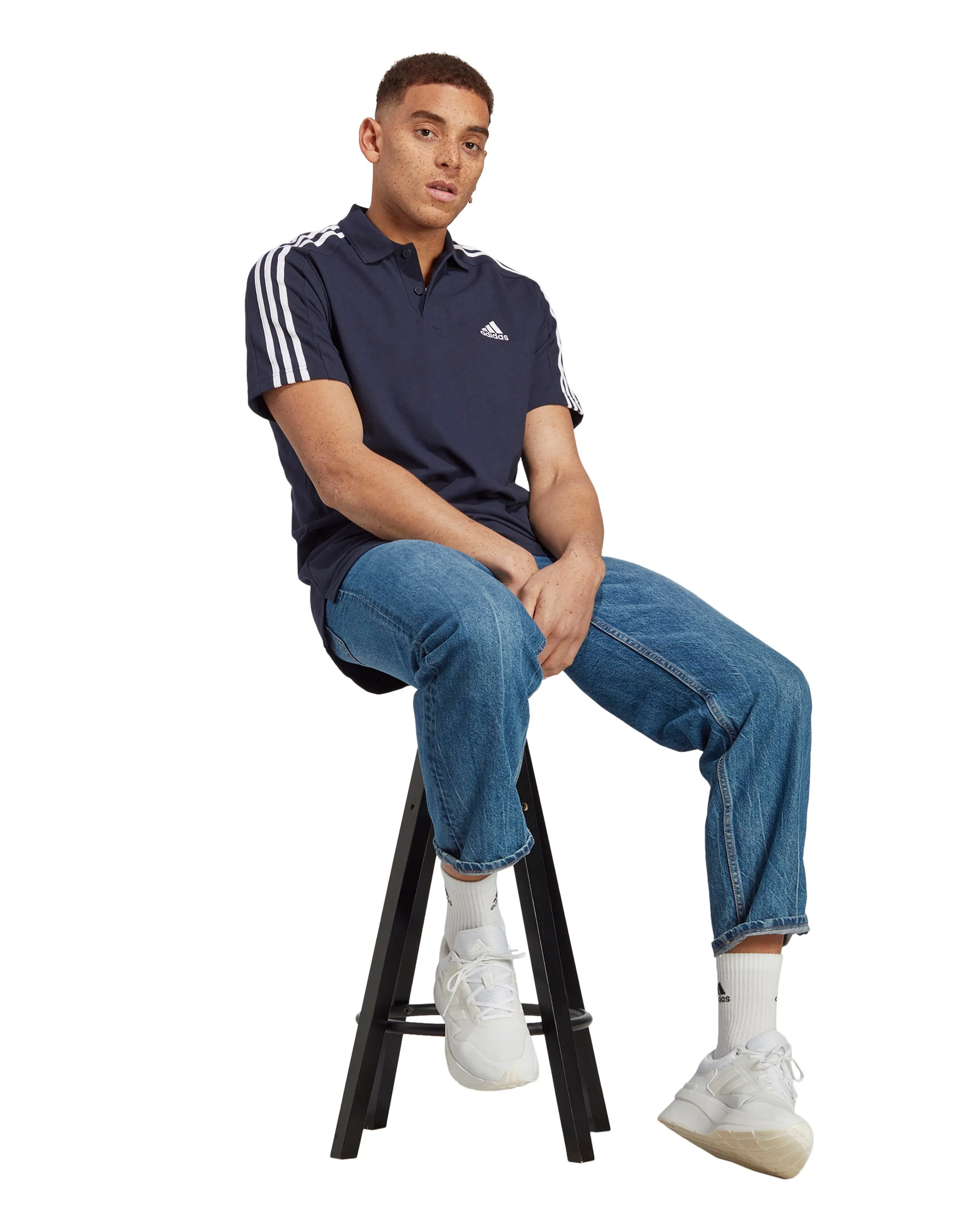adidas 3 Stripes Polo Shirt