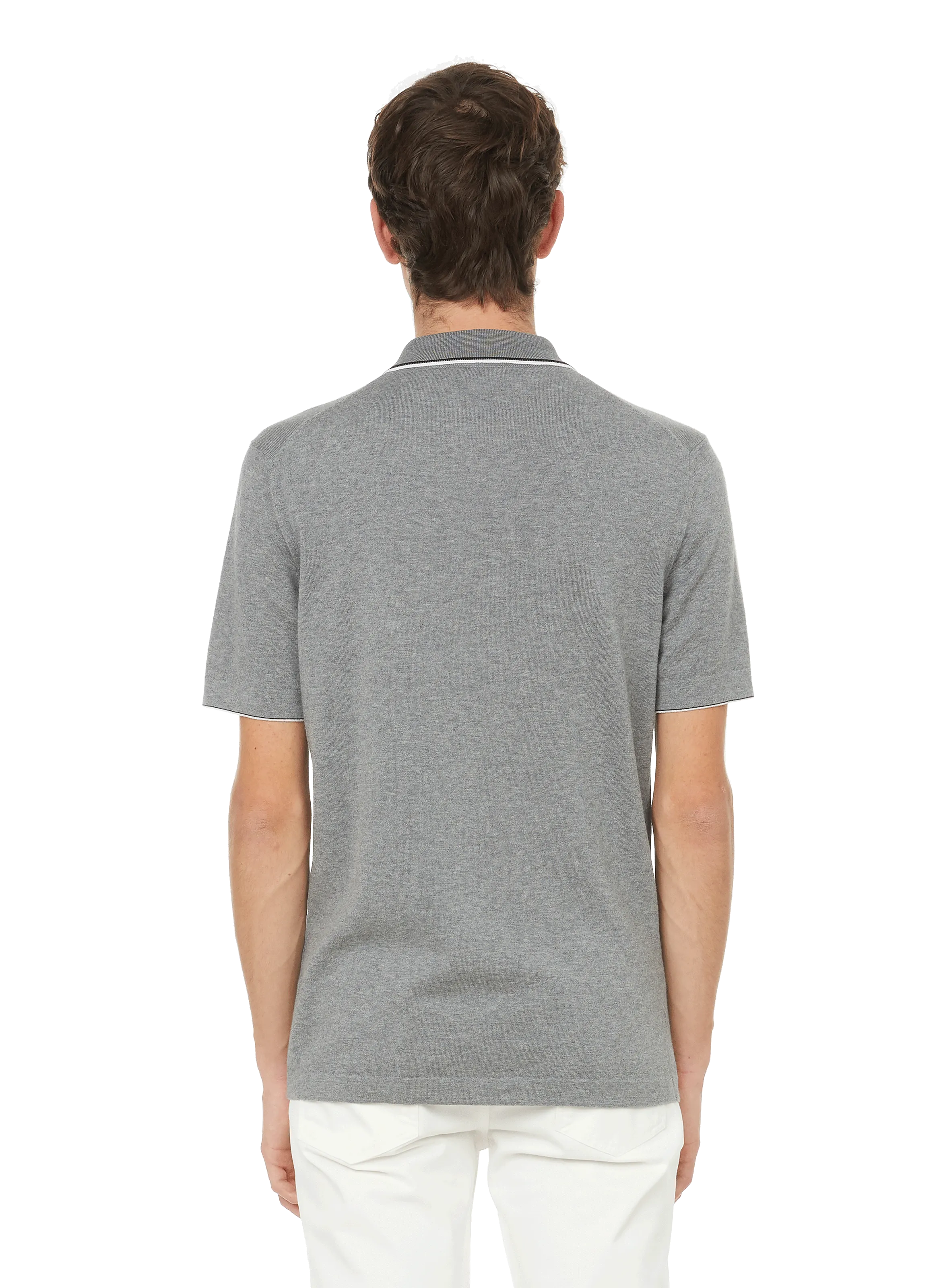 DUNHILL  Cotton polo shirt - Grey