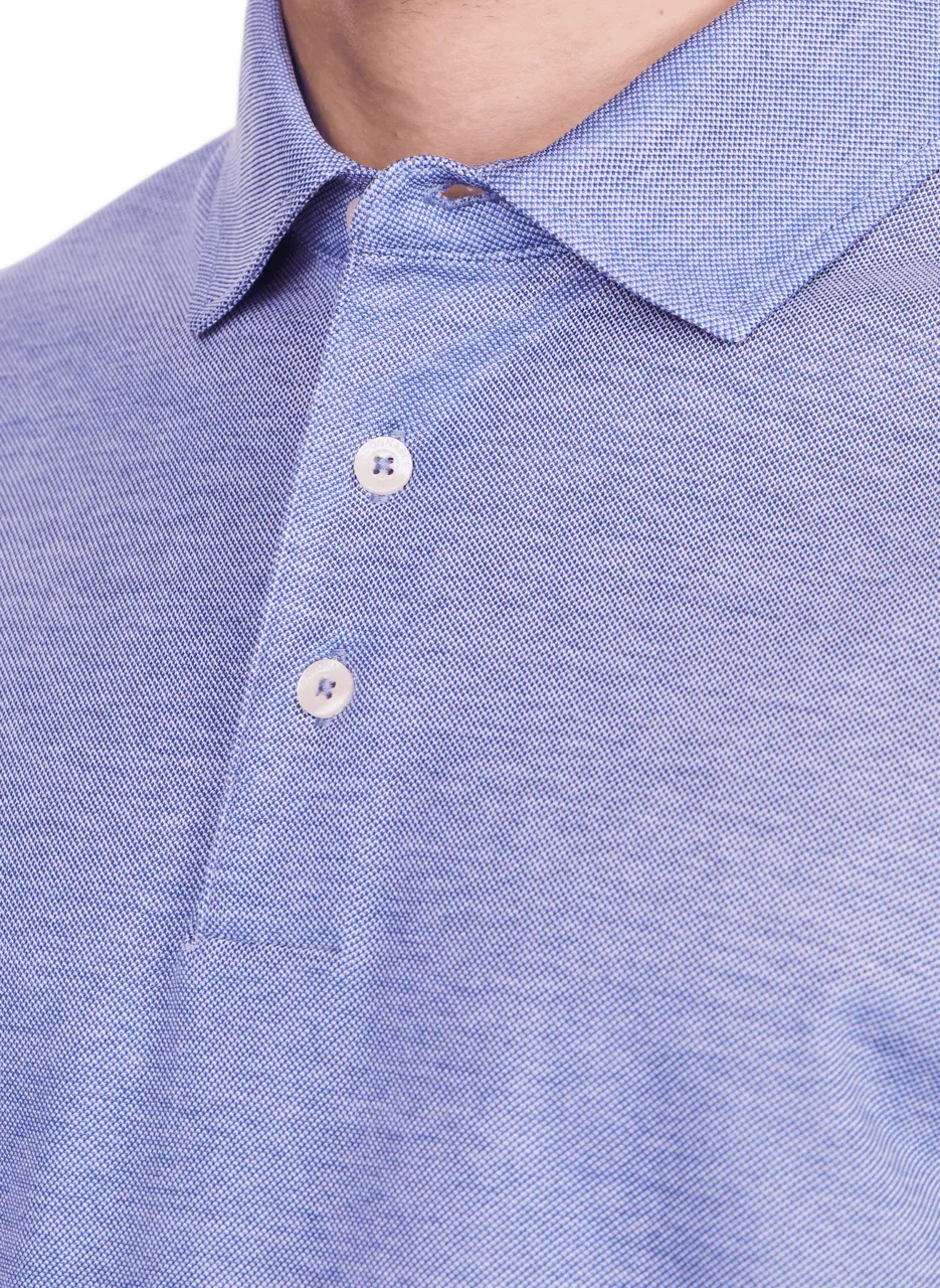 FACONNABLE   Cotton polo shirt  - Blue