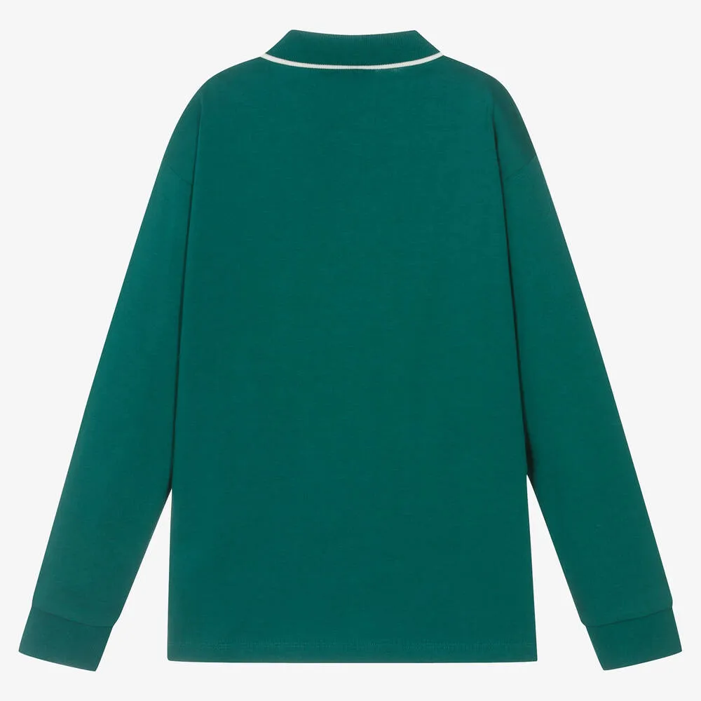 Teen Boys Green Eagle Polo Shirt