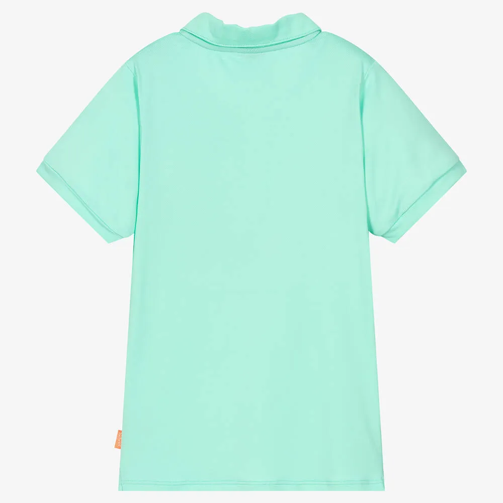 Teen Boys Green Polo Shirt